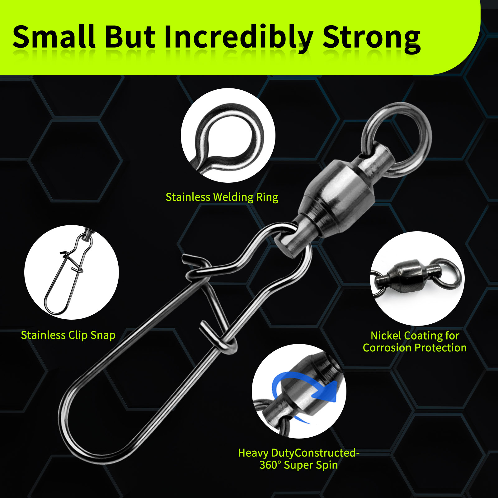 9KM 10PCS Ball Bearing Swivel  - Baitcasting Reel review and price